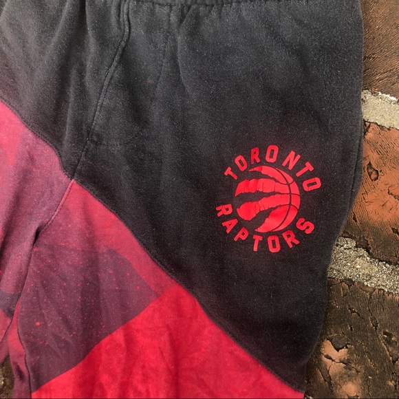 NBA Toronto Raptors red & black sweat pants  size Small - Picture 3 of 8